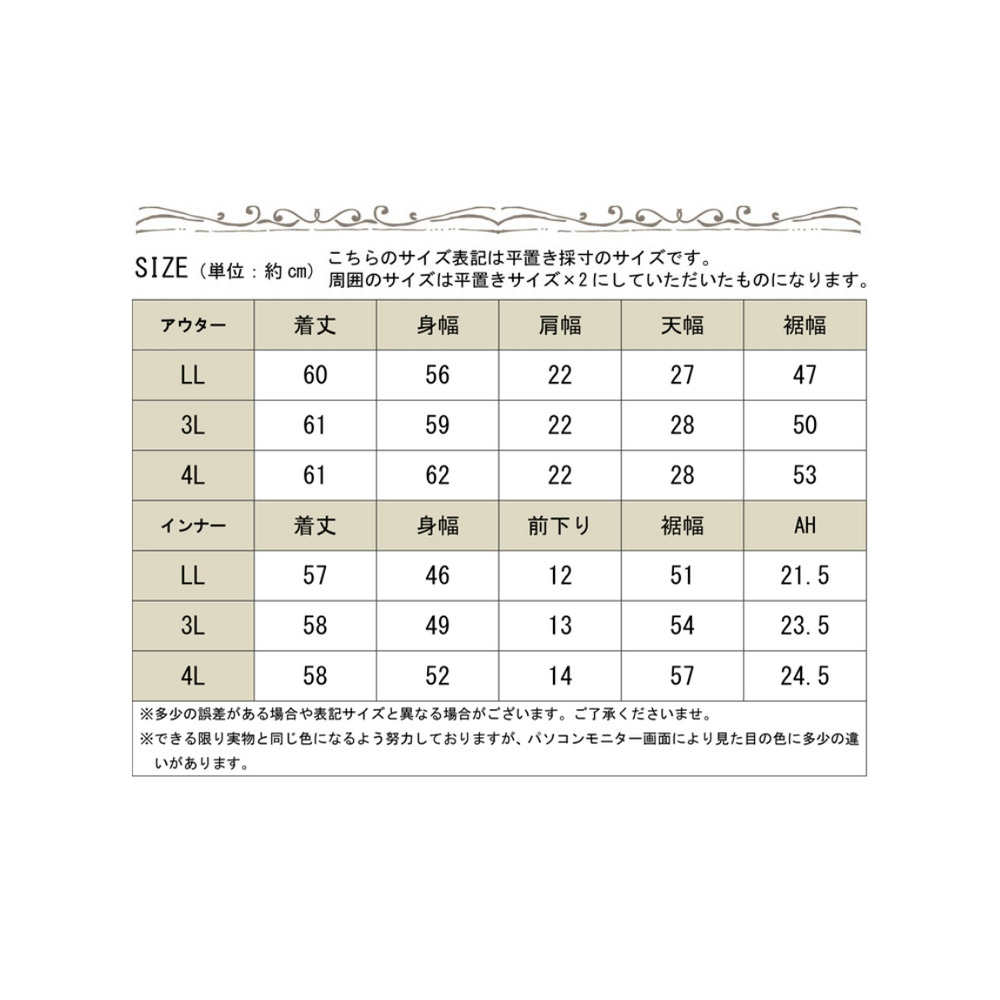 大きいサイズ レディース メロウフリルアンサンブルトップス18