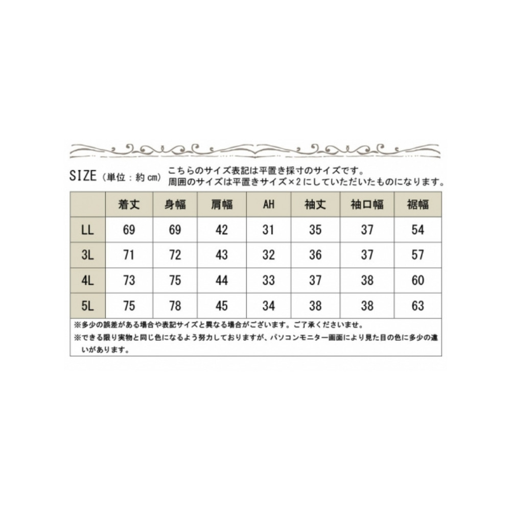 大きいサイズ レディース Vネック７分袖プルオーバー19