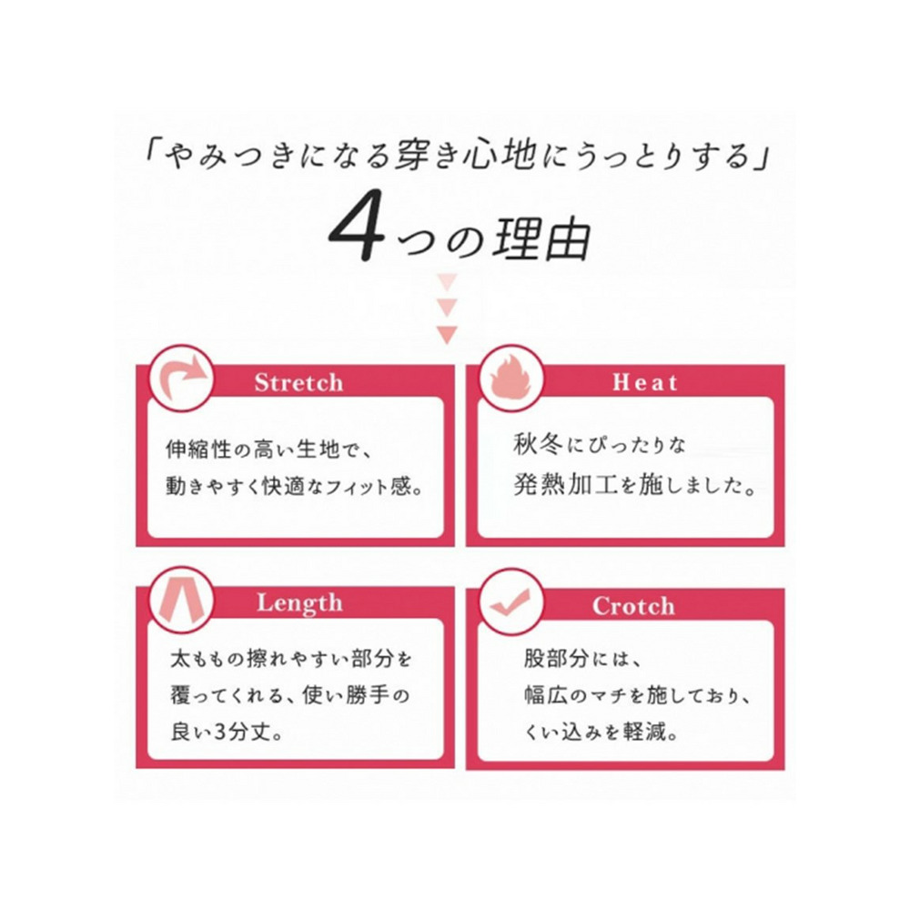 大きいサイズ レディース 抗菌防臭発熱股ズレ防止パンツ3