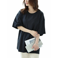 大きいサイズ レディース サイドスリットビッグTシャツ