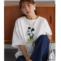 ミッキープリントTシャツ