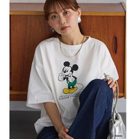 ミッキープリントTシャツ