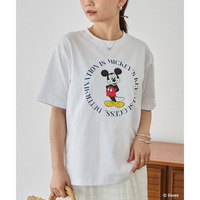 ミッキー/プリントＴシャツ