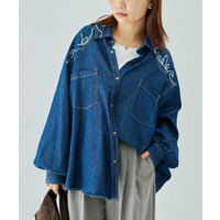 エンブロイダリーデニムシャツ