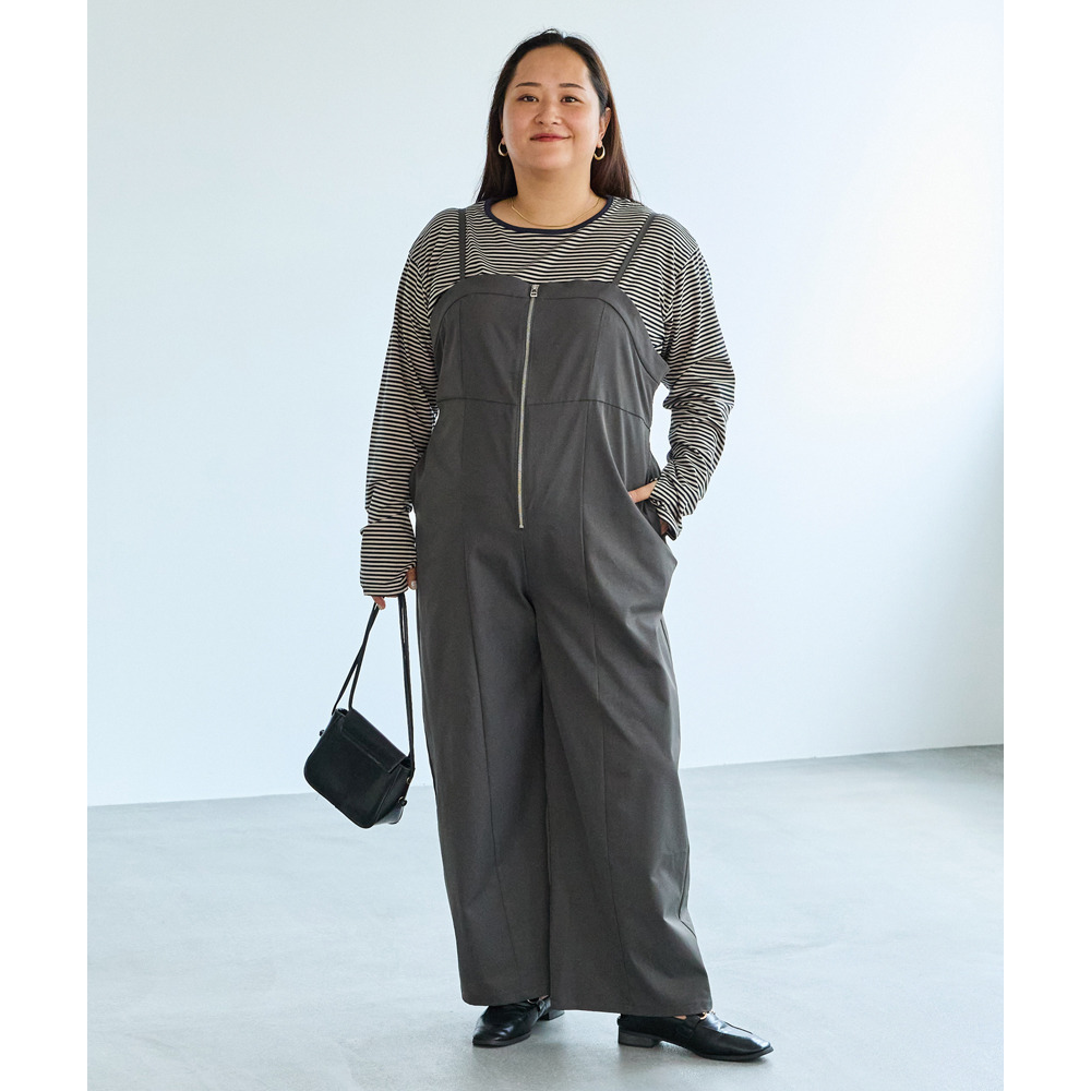 フロントファスナーサロペット26