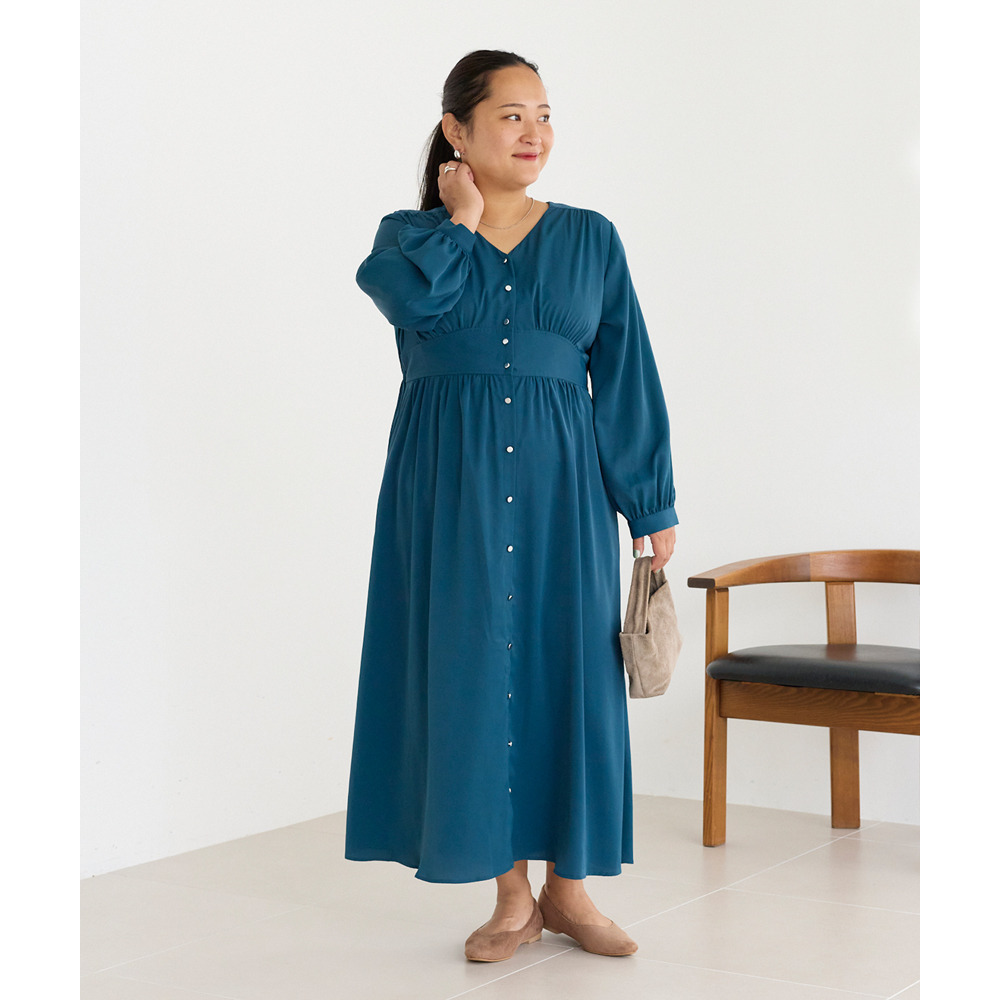 ウエスト切替ワンピース26