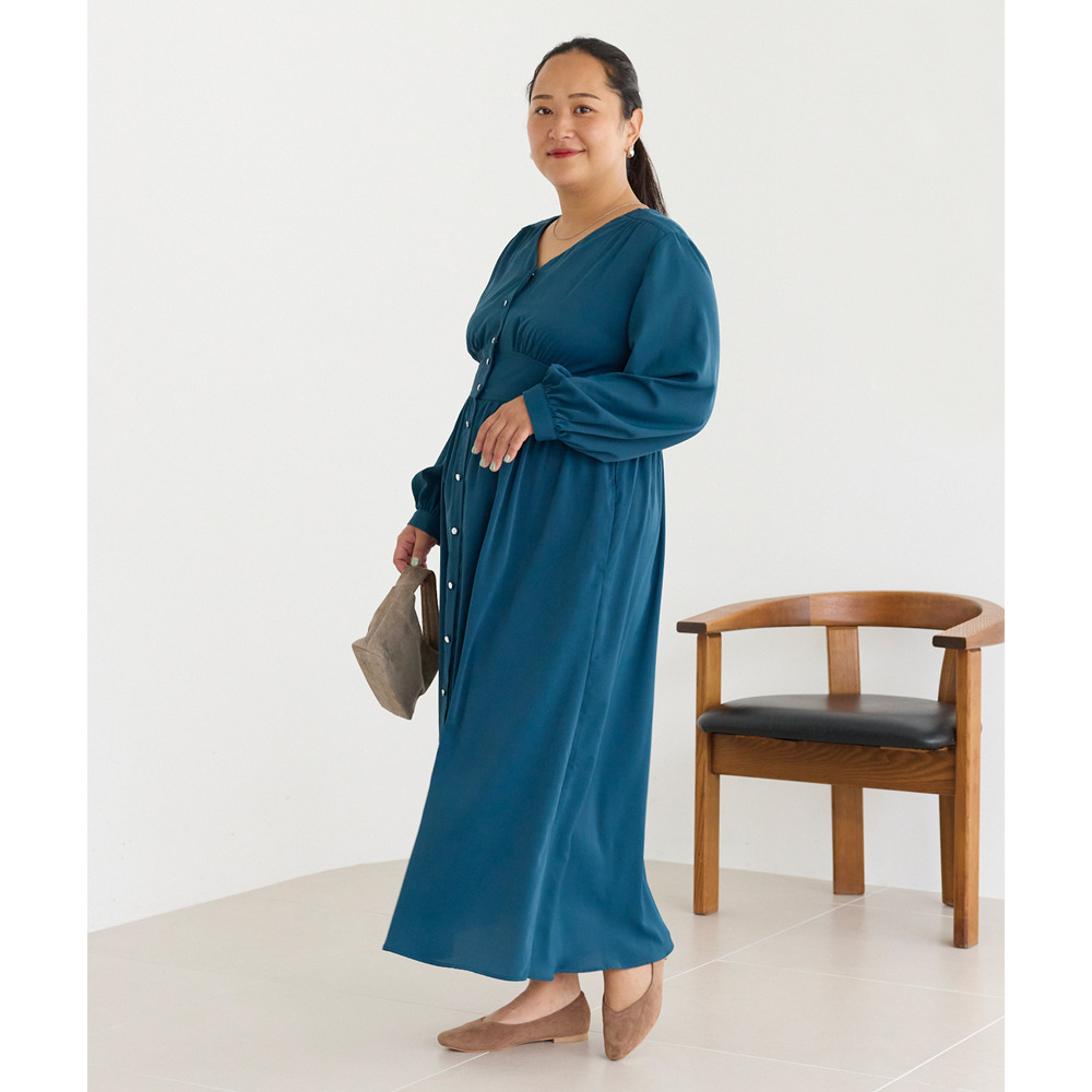 ウエスト切替ワンピース28