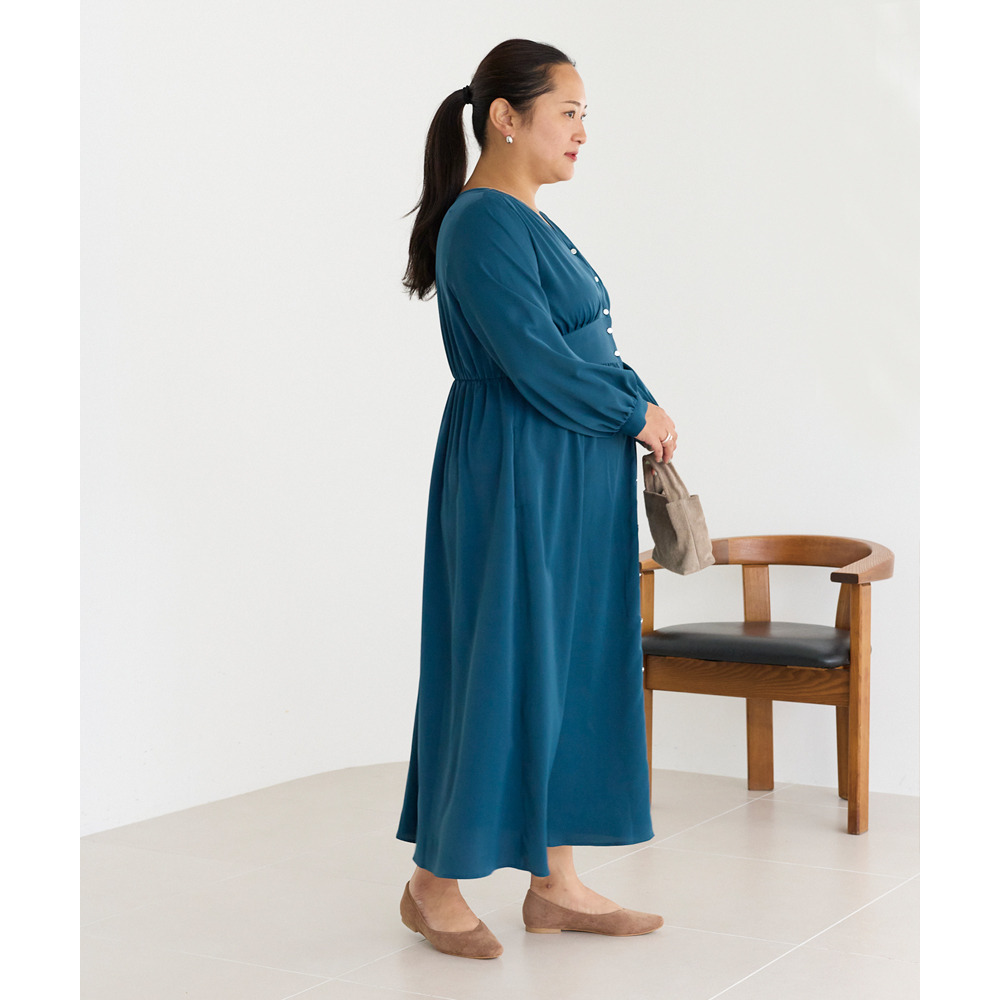 ウエスト切替ワンピース29