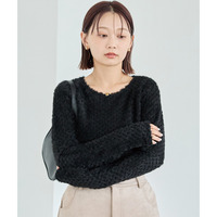 起毛レースプルオーバー