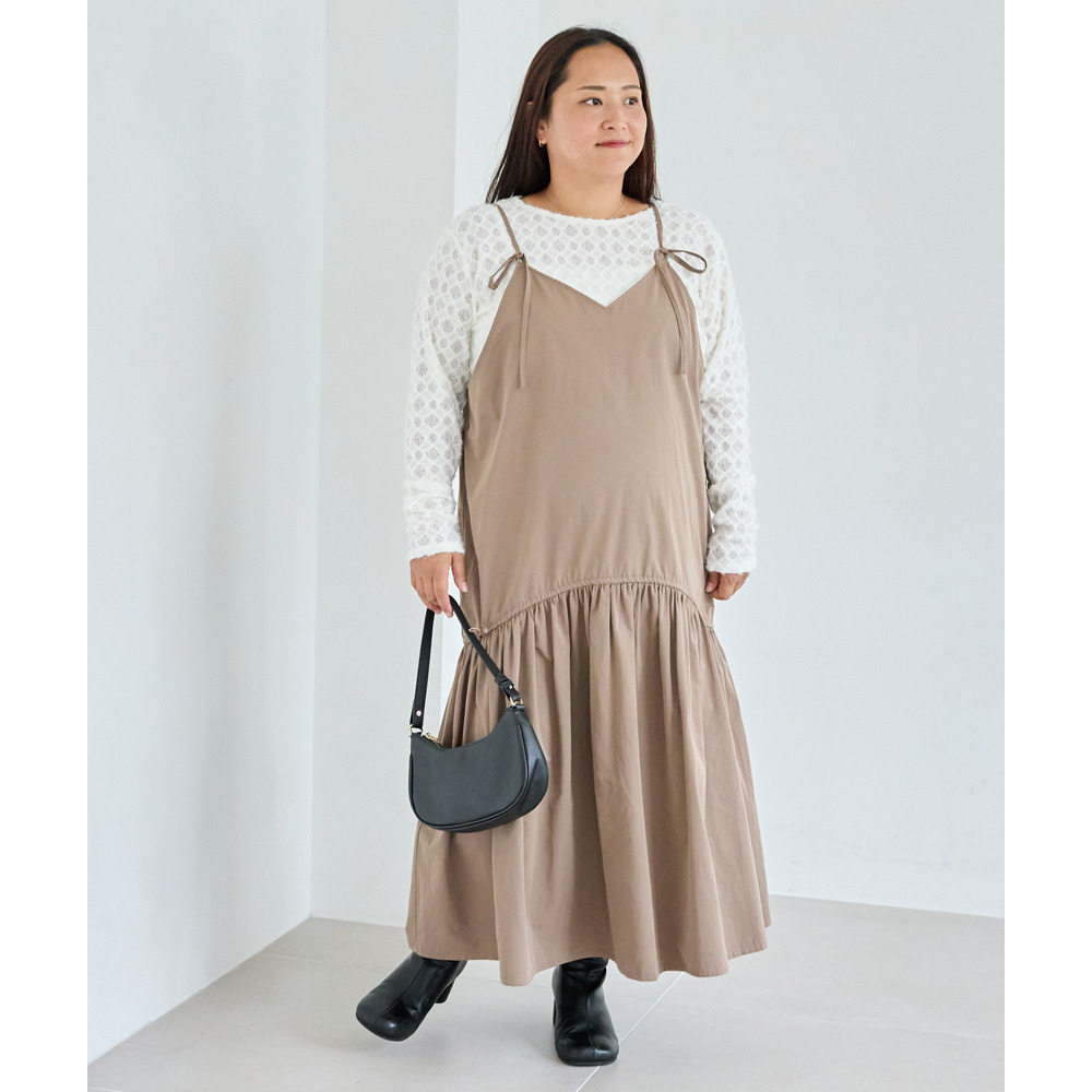 【前後2WAY】ドロストキャミワンピース LL/3L/4L/5L ラビアンジェ27