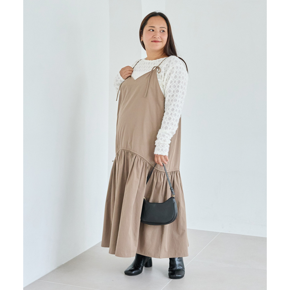 【前後2WAY】ドロストキャミワンピース LL/3L/4L/5L ラビアンジェ28