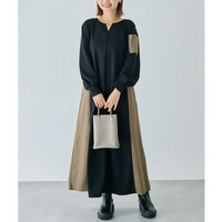 配色ミリタリーワンピース