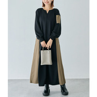 配色ミリタリーワンピース