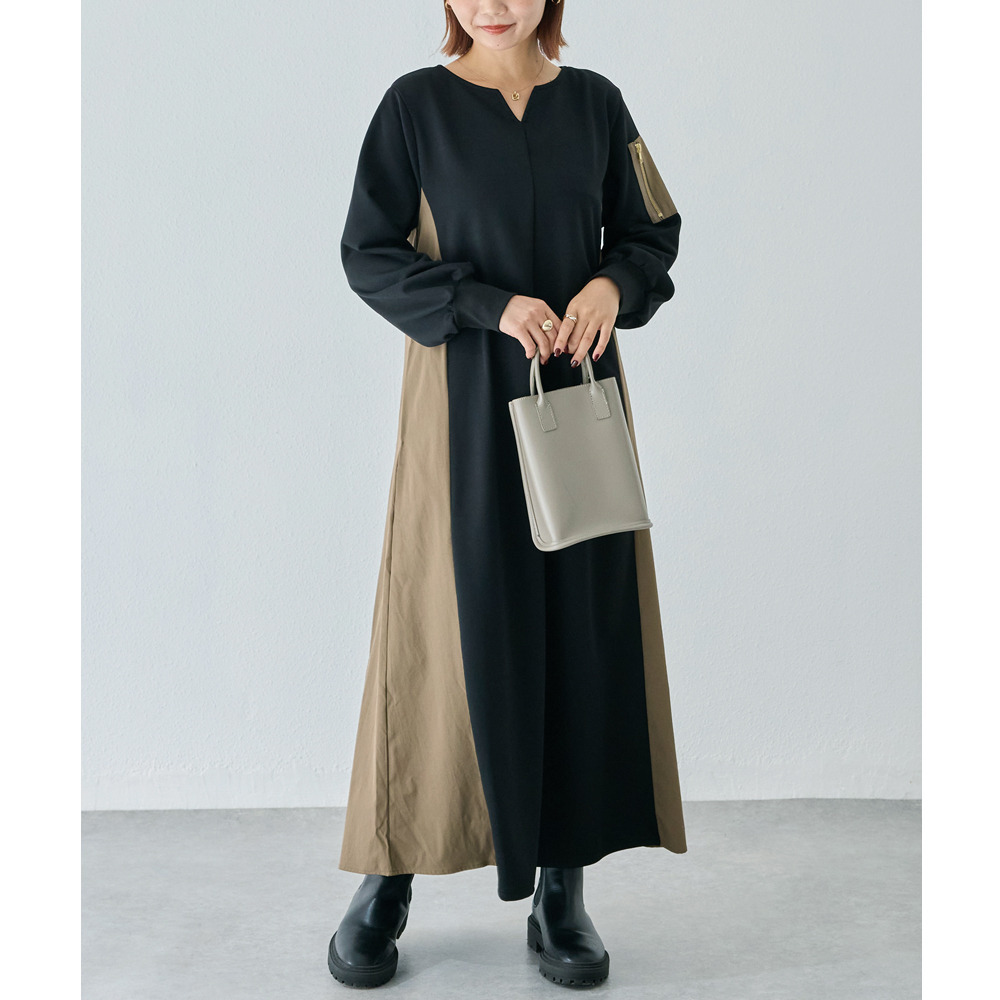 配色ミリタリーワンピース2