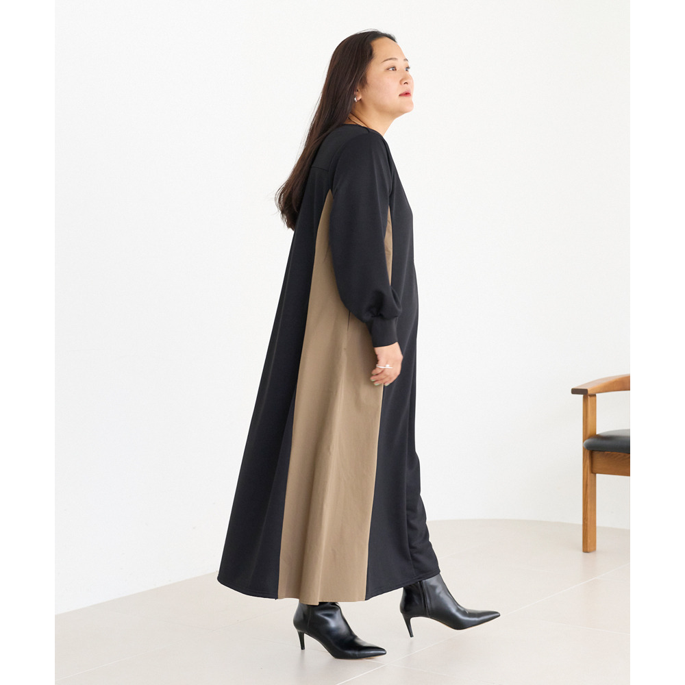 配色ミリタリーワンピース LL/3L/4L/5L ラビアンジェ27