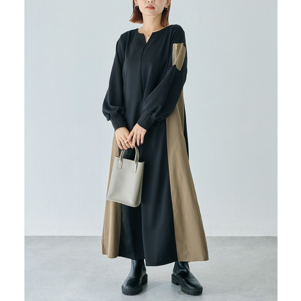 配色ミリタリーワンピース4