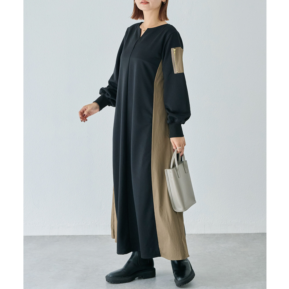 配色ミリタリーワンピース6