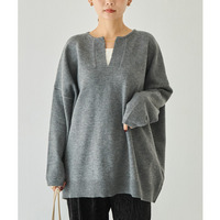 スキッパーニットプルオーバー