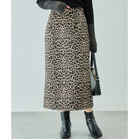 レオパードジャガードスカート