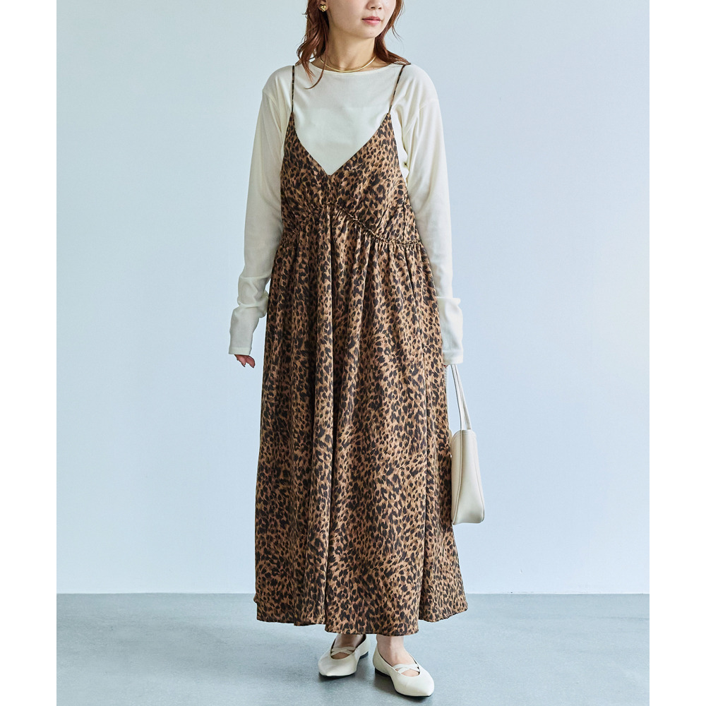 レオパードキャミワンピース1