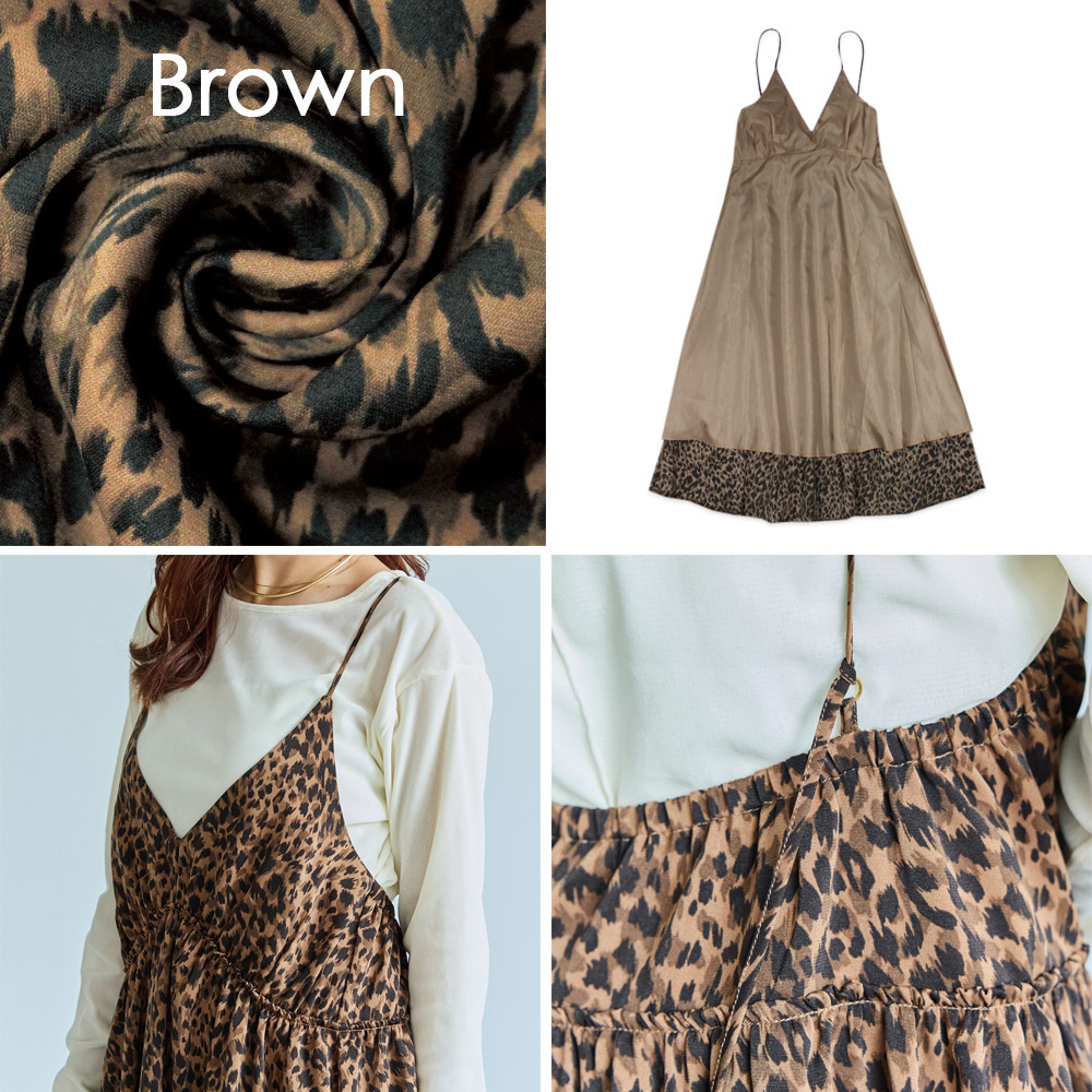 レオパードキャミワンピース12