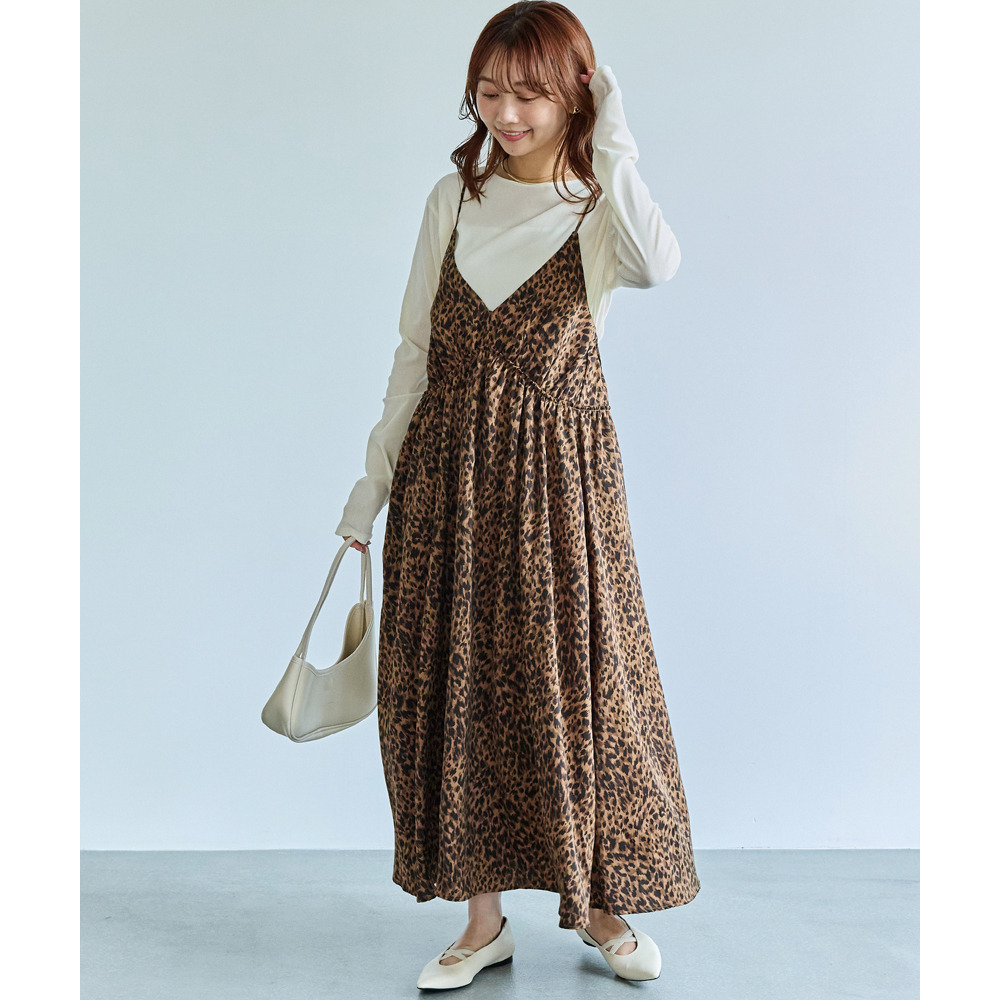レオパードキャミワンピース5