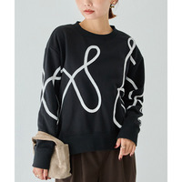 コード刺繍スウェットプルオーバー