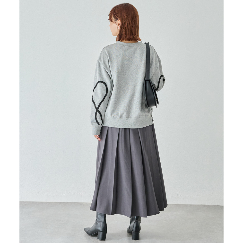 コード刺繍スウェットプルオーバー12