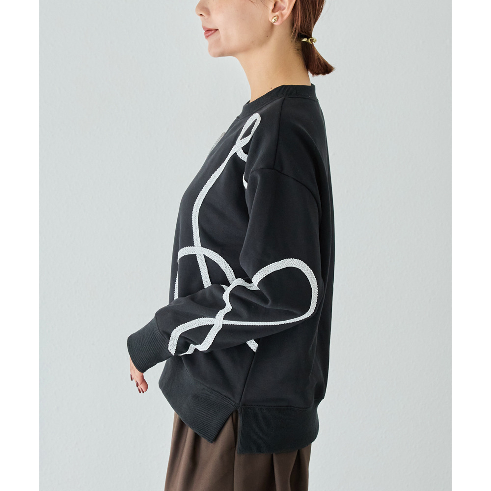 コード刺繍スウェットプルオーバー17