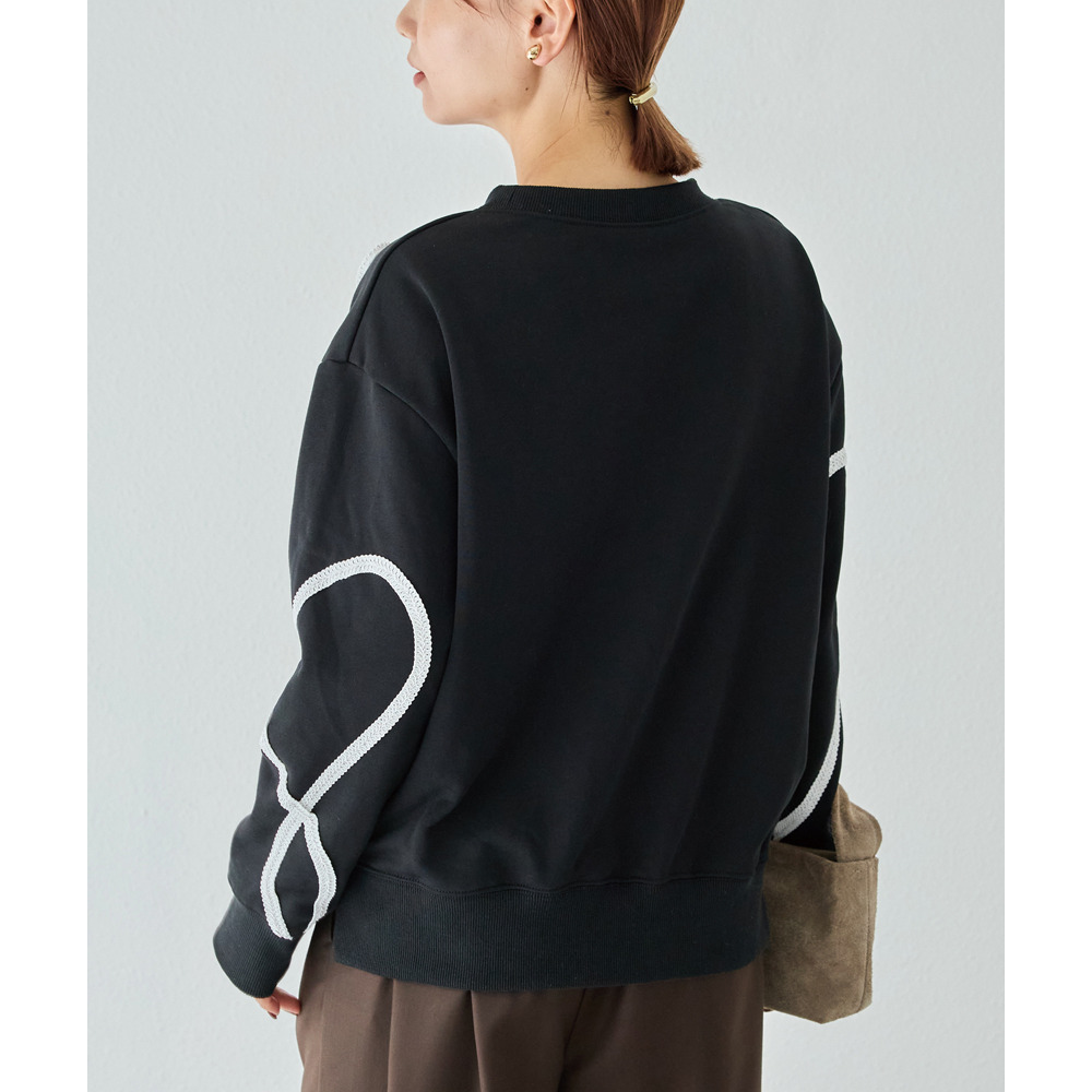 コード刺繍スウェットプルオーバー18