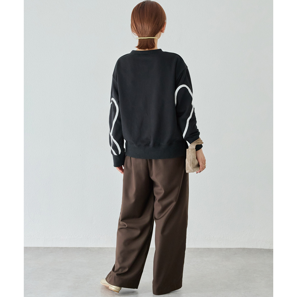 コード刺繍スウェットプルオーバー23