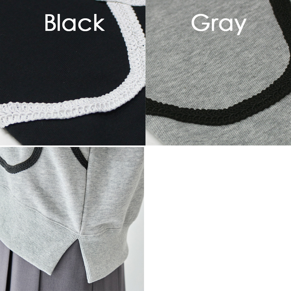 コード刺繍スウェットプルオーバー25