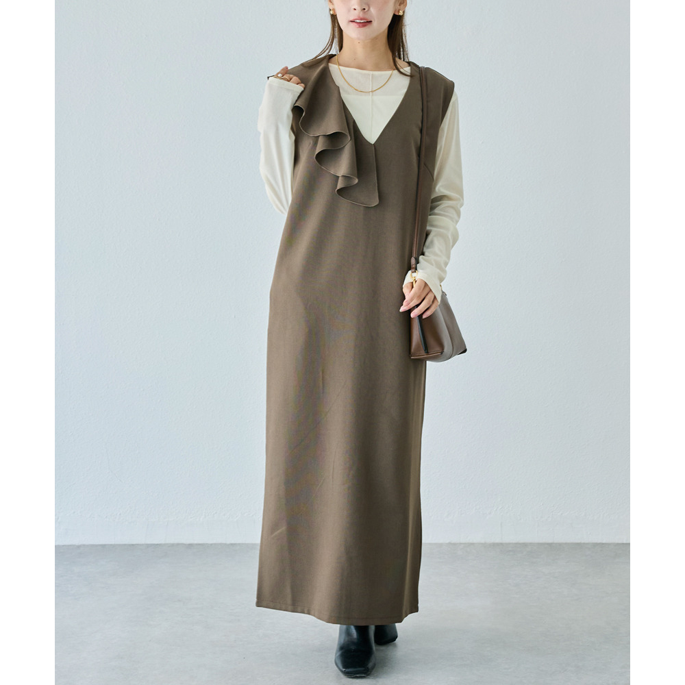 アシメフリルワンピース2