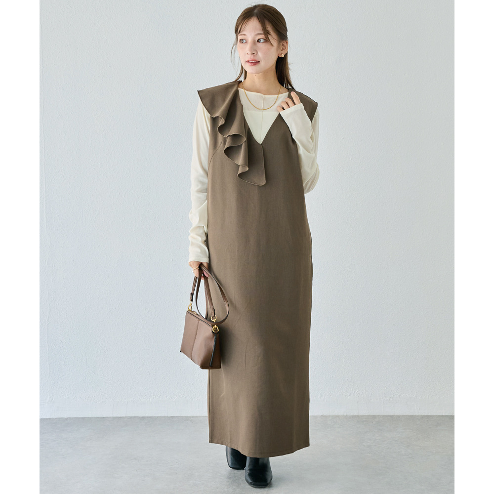 アシメフリルワンピース3