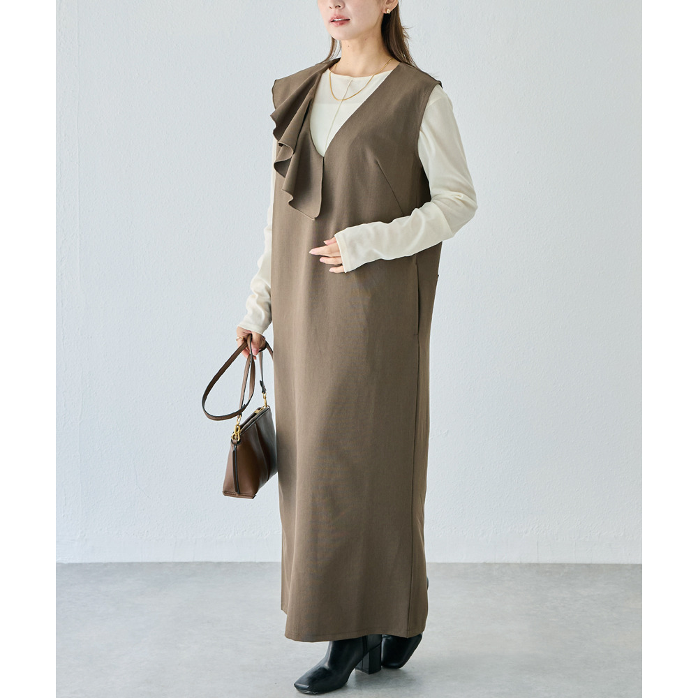 アシメフリルワンピース4