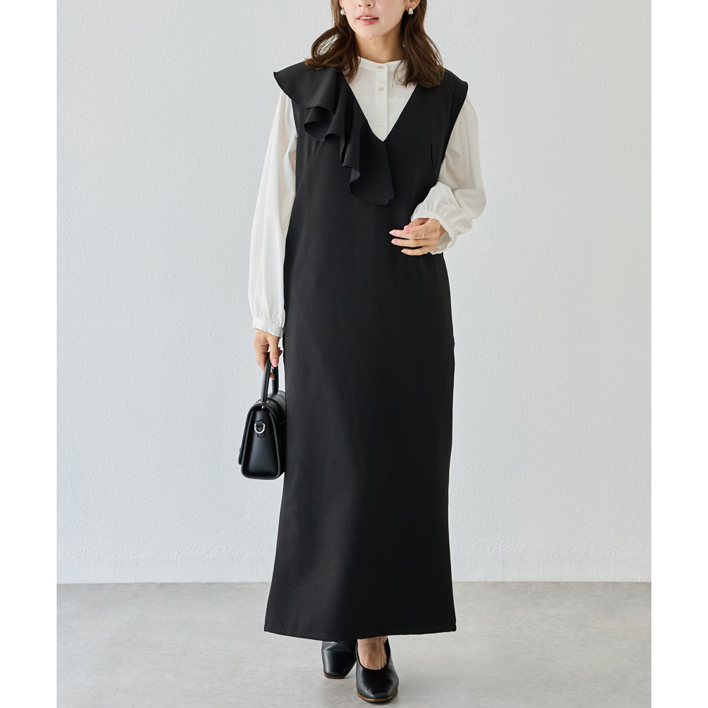 アシメフリルワンピース9