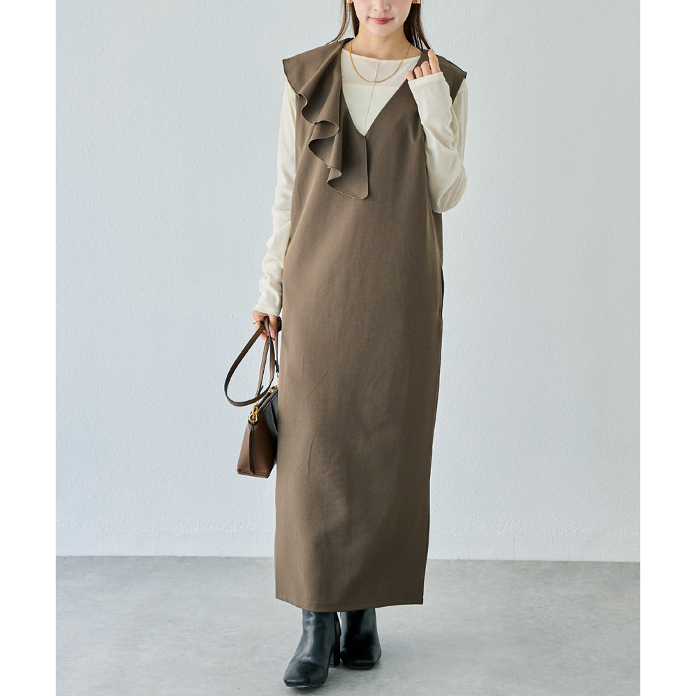 アシメフリルワンピース1