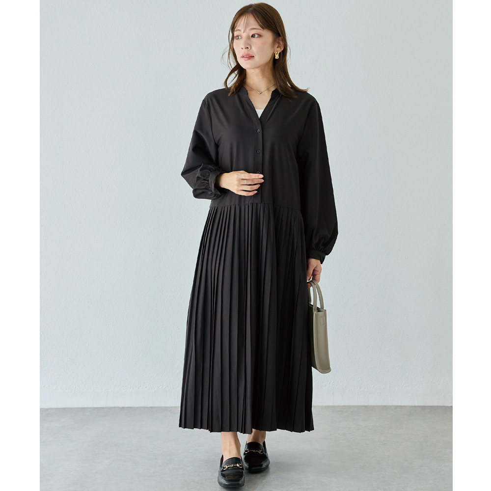プリーツ切替ワンピース11