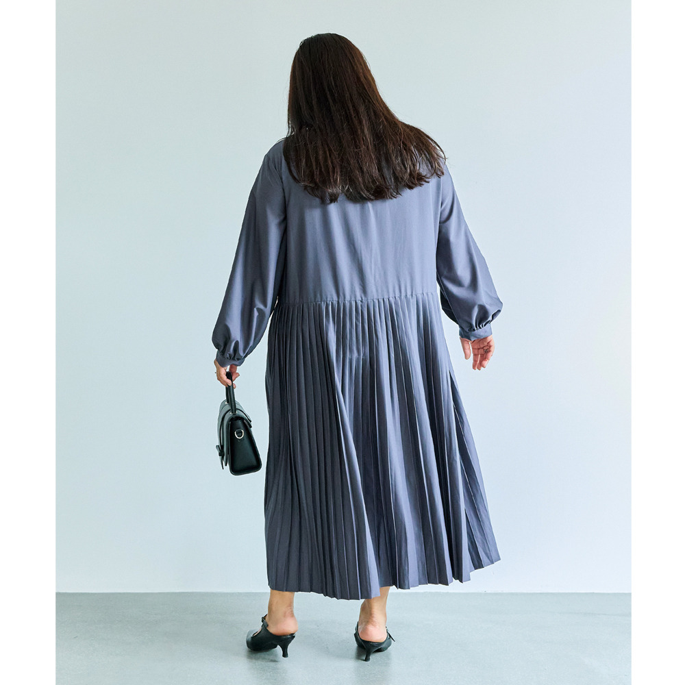 プリーツ切替ワンピース21