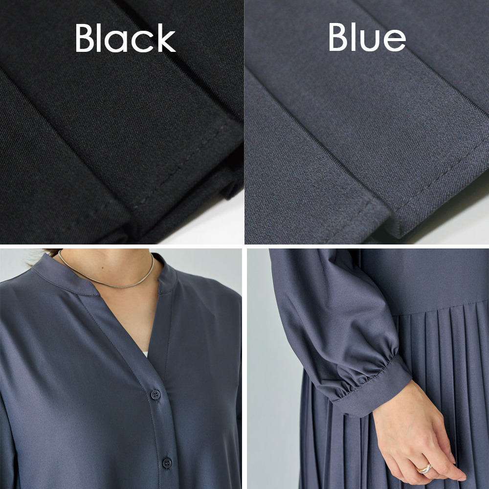 プリーツ切替ワンピース24