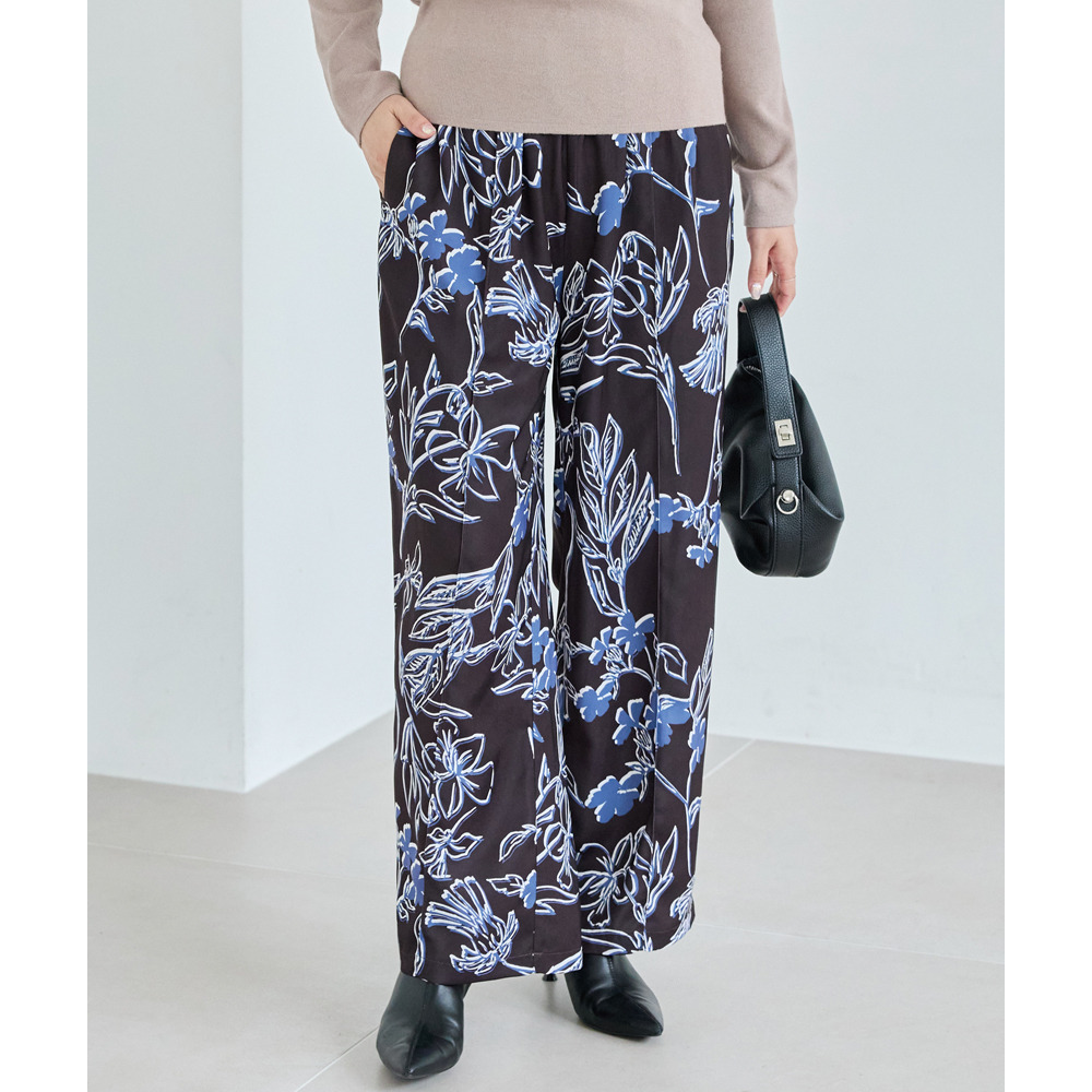 花柄イージーパンツ10