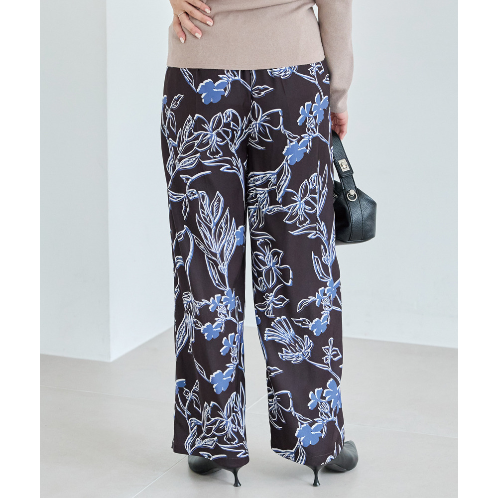 花柄イージーパンツ12