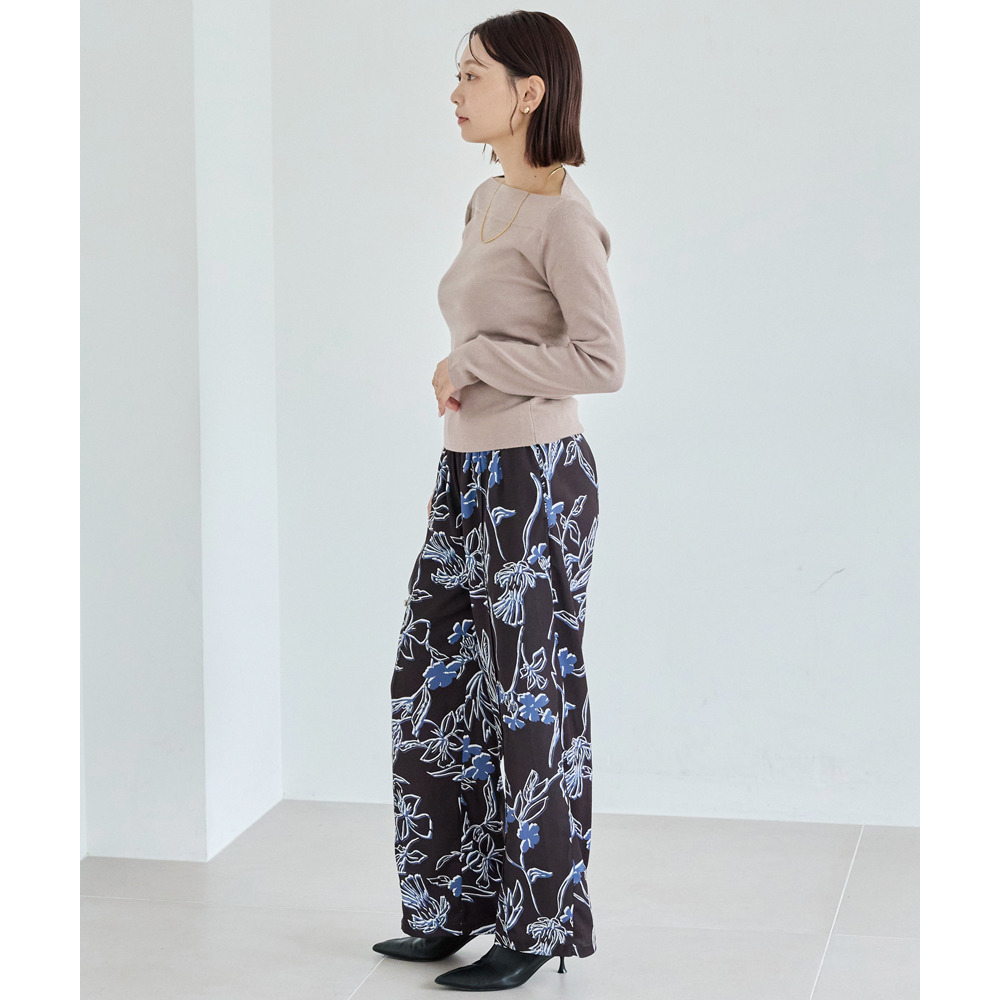 花柄イージーパンツ14