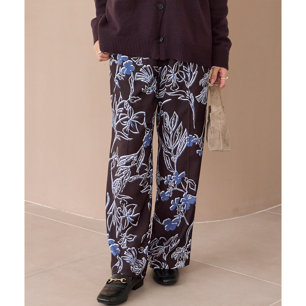 花柄イージーパンツ16