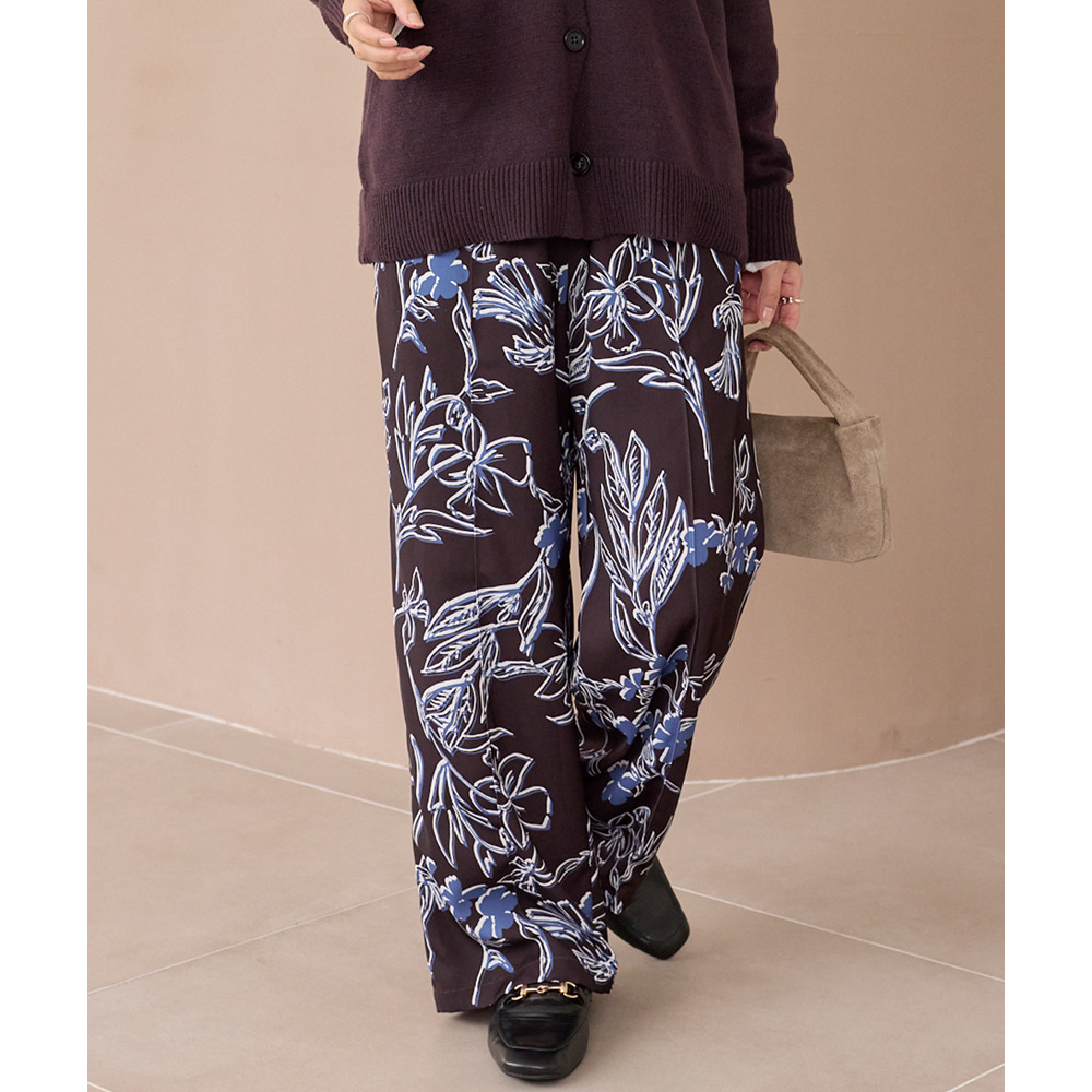 花柄イージーパンツ17