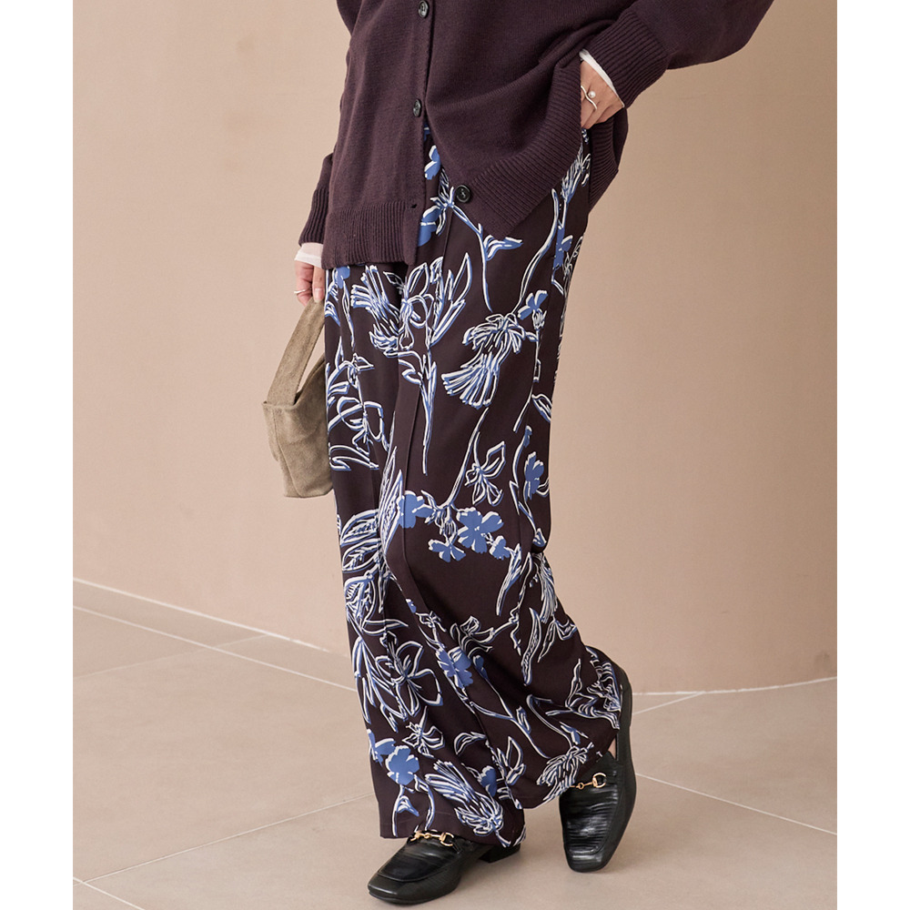 花柄イージーパンツ18
