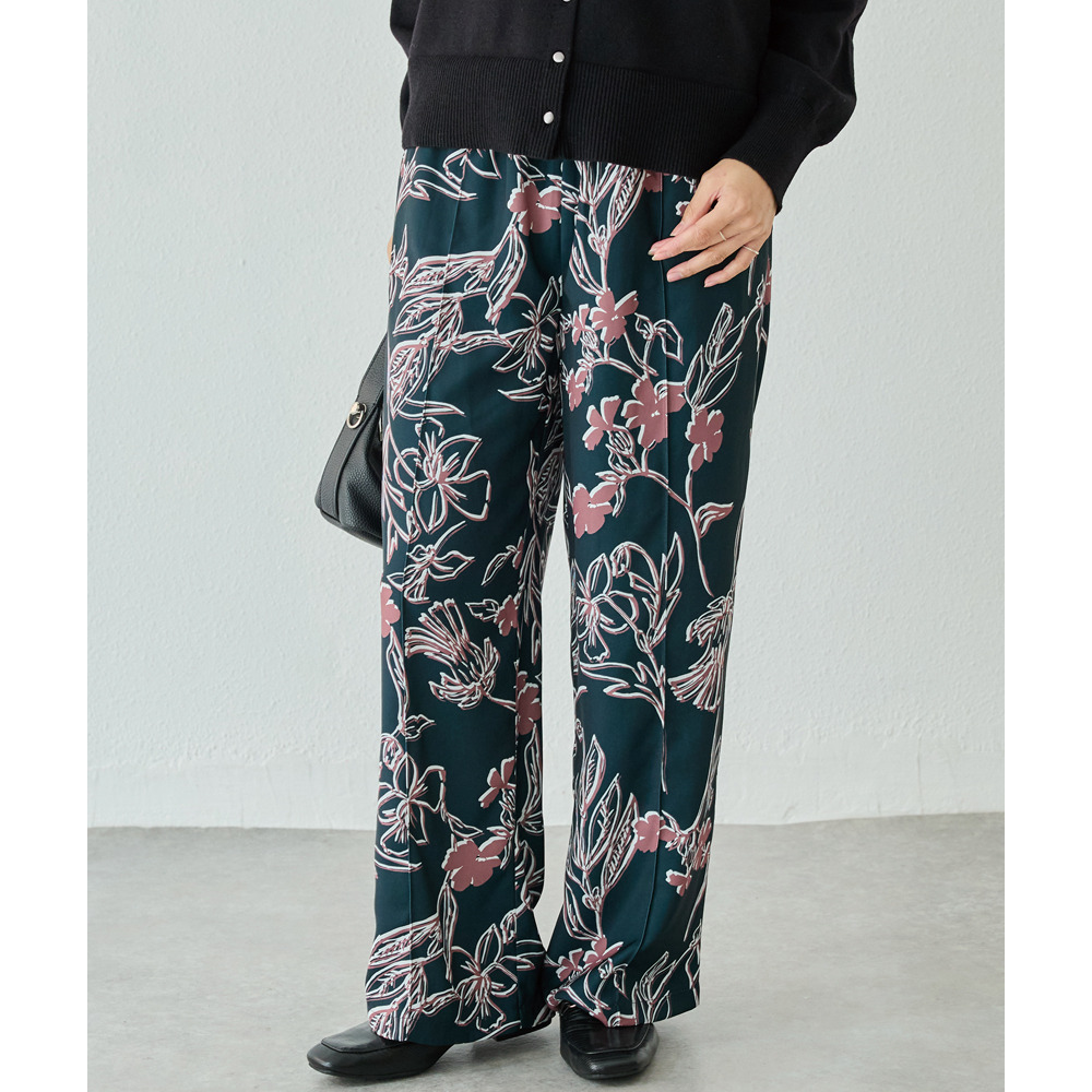 花柄イージーパンツ2