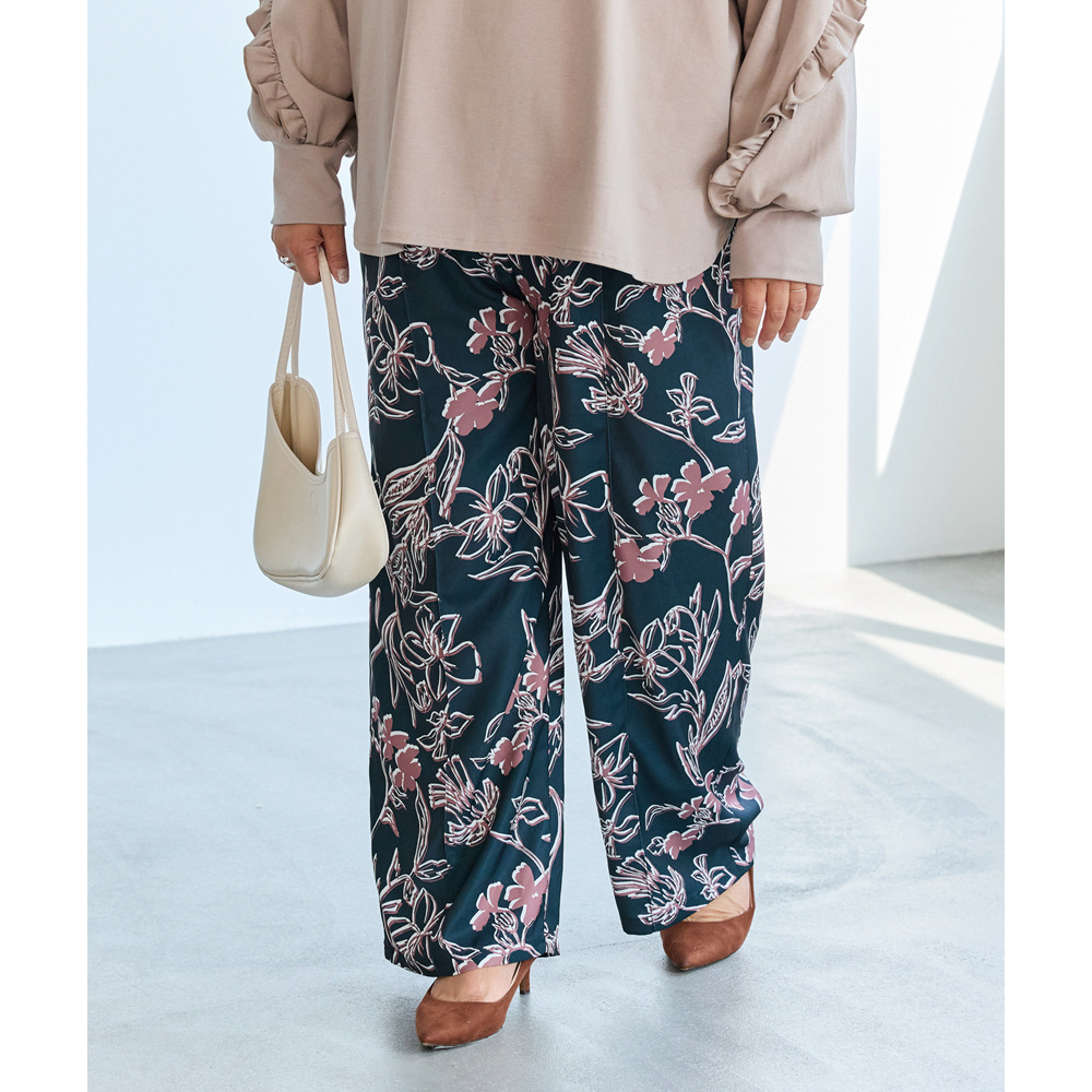花柄イージーパンツ25