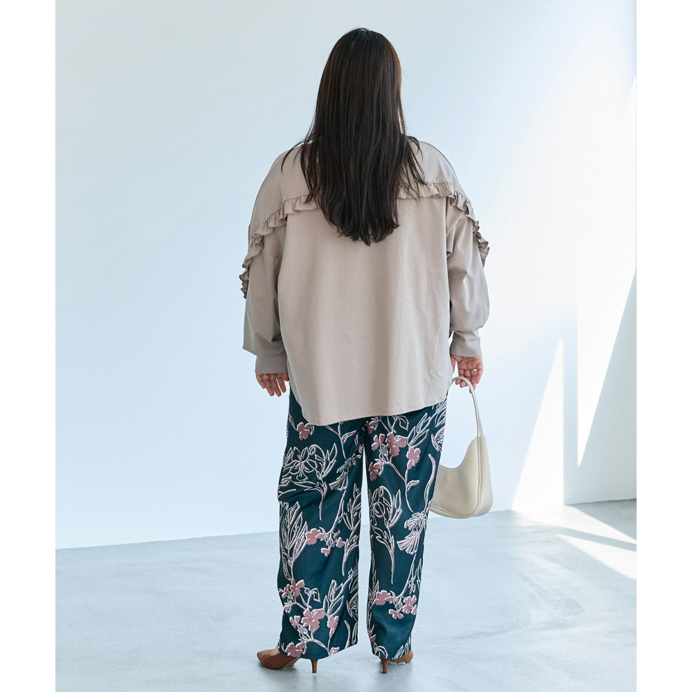 花柄イージーパンツ30