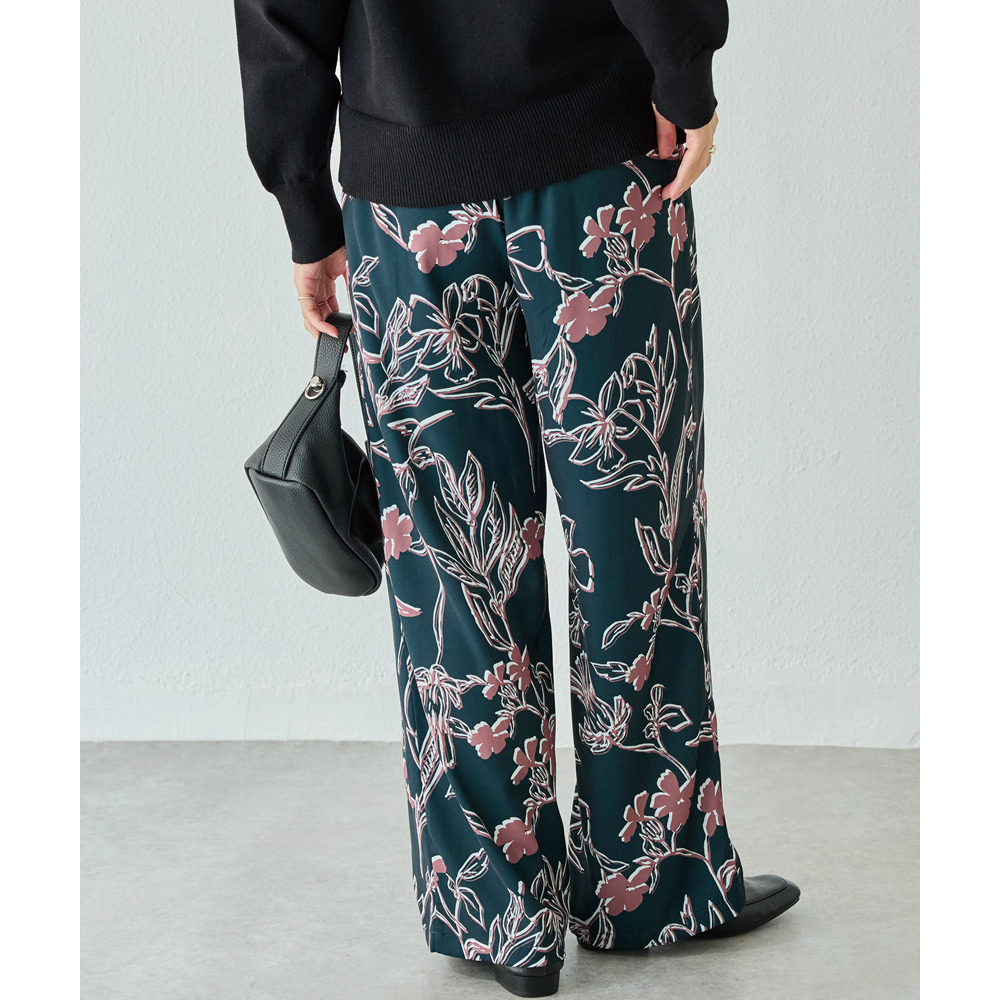 花柄イージーパンツ5